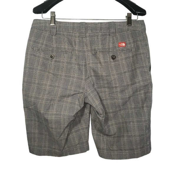 North Face Mendocino Bermuda Shorts Flat Front Plaid Golf Academia Grunge Punk - Picture 3 of 7